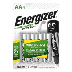 Energizer Rechargeable AA Batteries, Universal Double AA