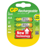 GP Rechargeable NiMH AAA 850mAh