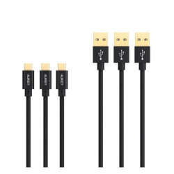 Three 3.3ft Micro USB Cables