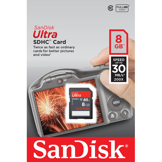 Memory Card SanDisk microSDHC 8GB 4cl w / a (SDSDQM-008G-B35A)