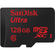 Memory Card SanDisk Ultra microSDXC 128Gb Class 10 UHS-I Ultra + SD adapter (SDSQUNB-128G-GN6TA)