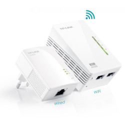 AV500 Powerline Universal Wi-Fi Range Extender, 2 Ethernet Ports, Network Kit