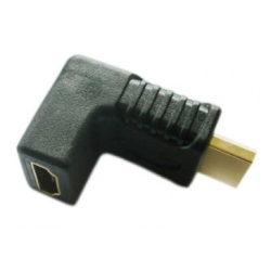 Adapter HDMI-M to HDMI-F 90 Angle (Gold plated)